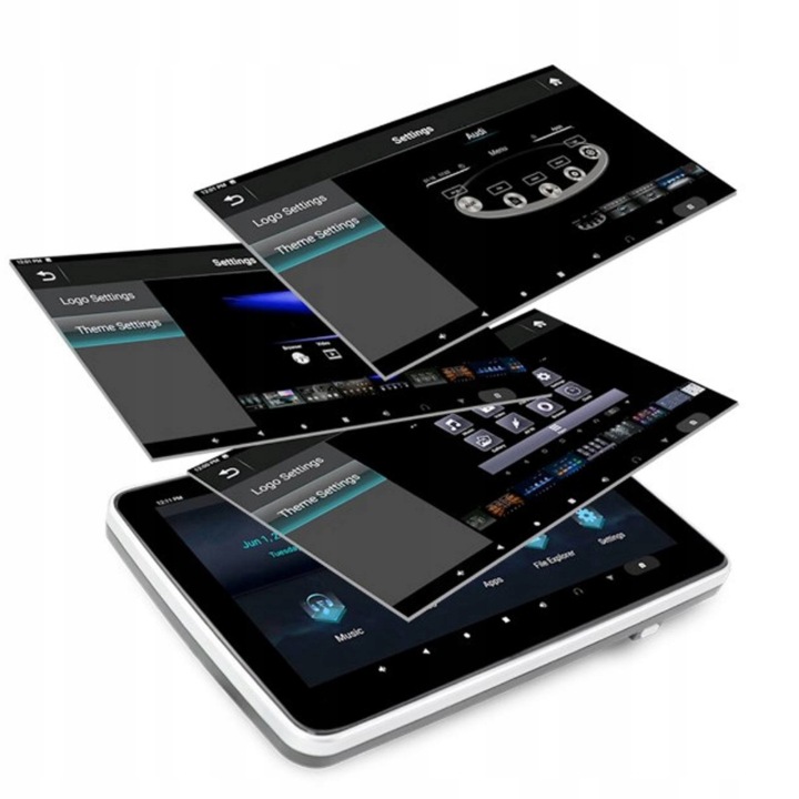 EXTÉRIEUR MONITEUR ZAGLOWKOWY ANDROID 9.0+MONITOROW MP5 2+32G 1024*600 HD
