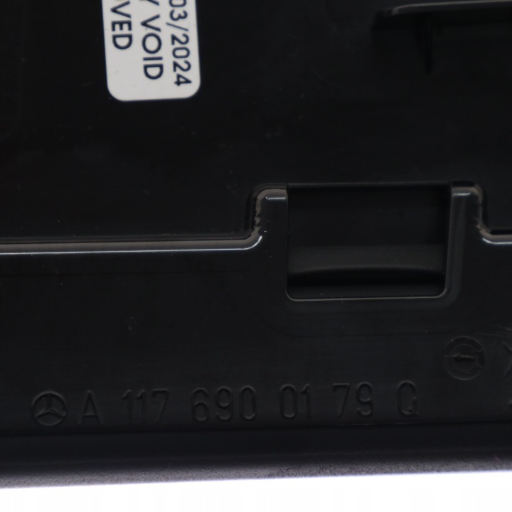 MERCEDES C117 EXTÉRIEUR PROTECTION MONTANTS B GAUCHE NOIRE A1176900179