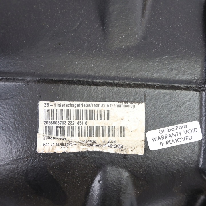 MERCEDES W205 DIFFÉRENTIEL DIFFÉRENTIEL ARRIÈRE ARRIÈRE I=3,06 A2053503703