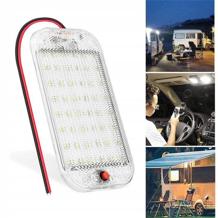 PHARE TRAVAILLÉ AUTOMOBILE 4 PIÈCES 800LM 48 LED FEUX TOITS VERS KAMPEROW