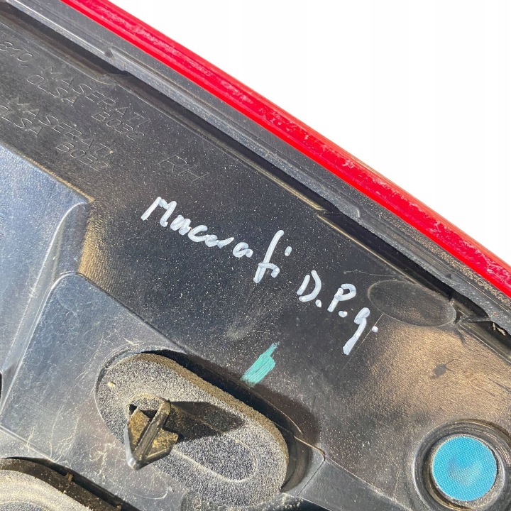 MASERATI GHIBLI 2014 DROITE CÔTÉ PHARE ARRIÈRE