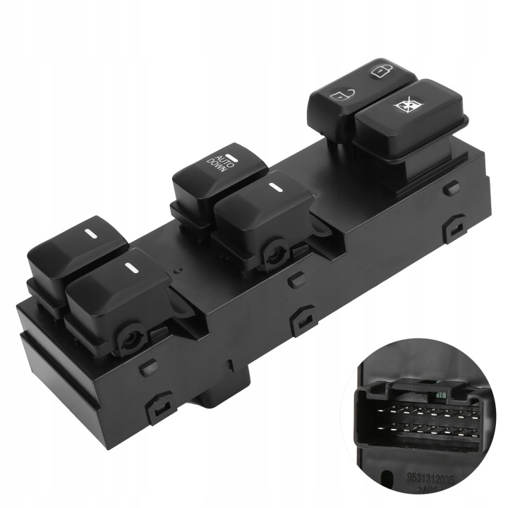 COMMUTATEUR COMMANDE VITRE 93570-3W000 SUBSTITUT POUR KIA SPORTAGE