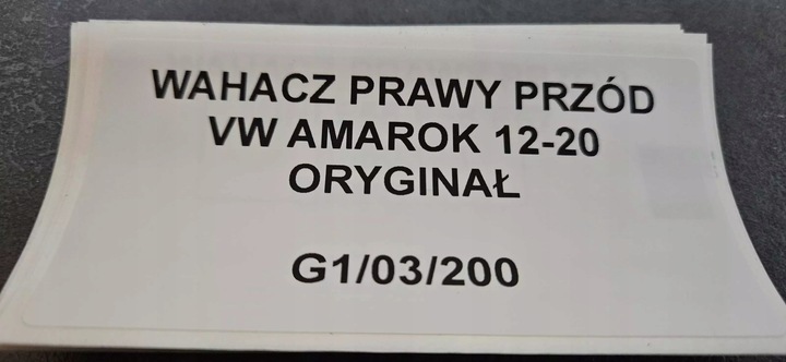 VARILLA DERECHA PARTE DELANTERA VW AMAROK 2012-20 ORIGINAL 