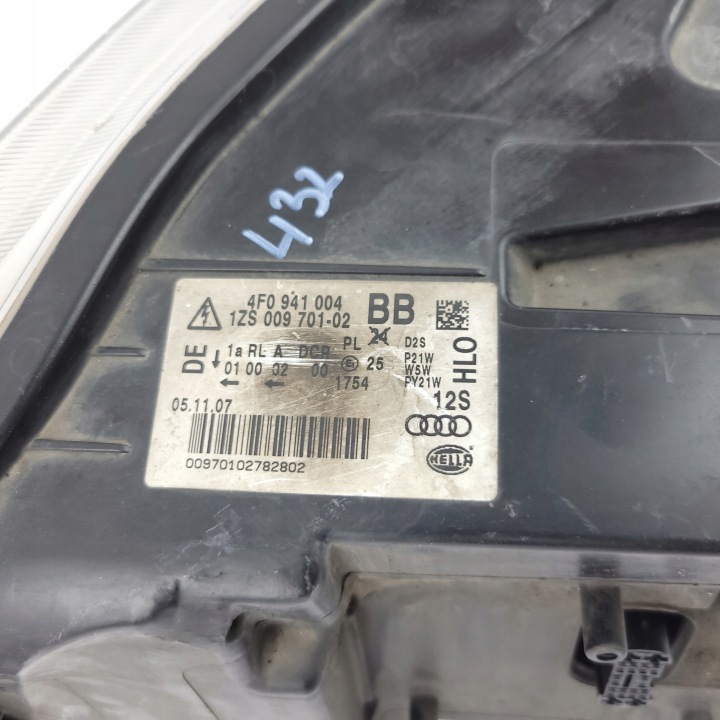 AUDI A6 C6 PHARE AVANT DROITE BI-XENON ROTATIF EUROPE 4F0941004BB