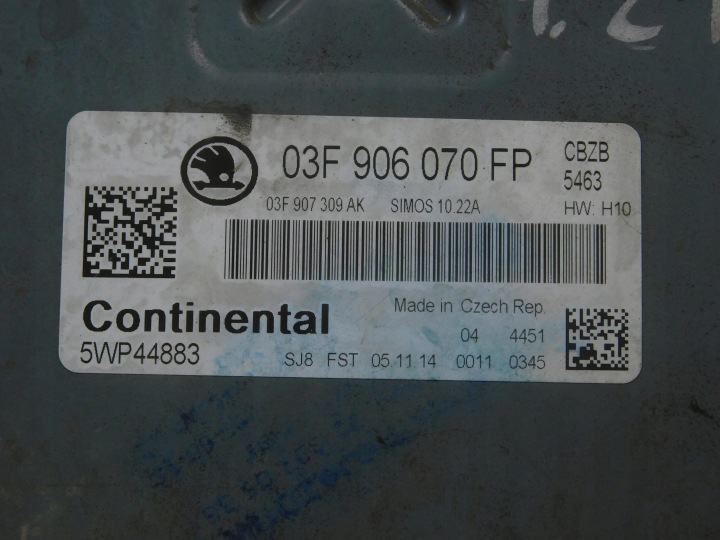 03F906070FP 5WP44883 KIT DE DÉMARRAGE SKODA RAPID 1.2 TSI