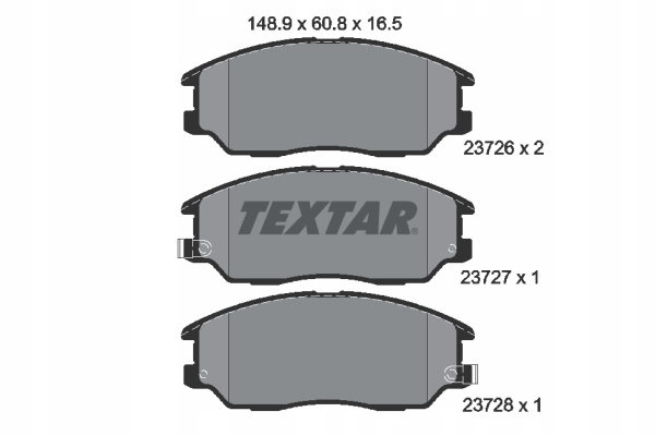 TEXTAR ZAPATAS DE FRENADO KIA PARTE DELANTERA OPIRUS 03-/SSANGYONG RODIUS 