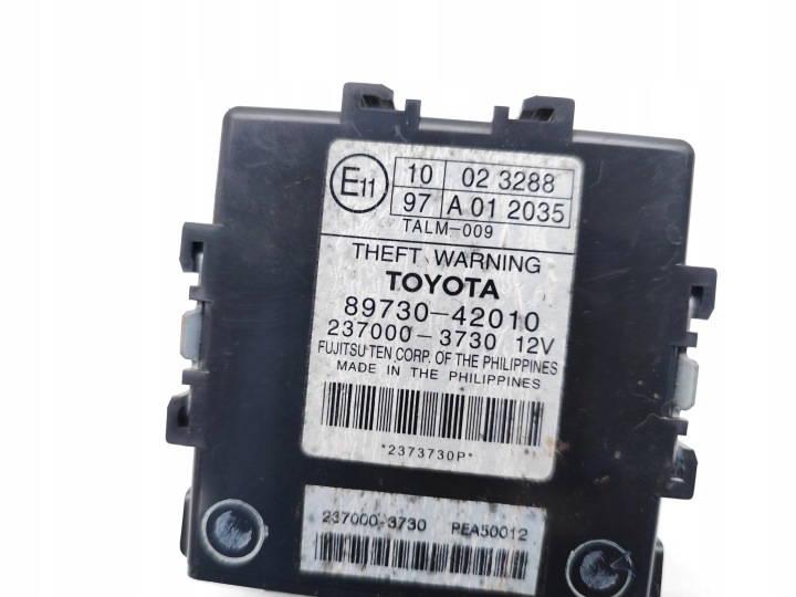 TOYOTA RAV4 CONTRÔLEUR MODULE ALARME 2.2 D 4WD DIESEL 100KW (136 HP) 2007