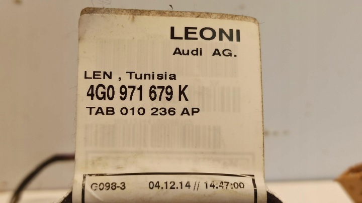 AUDI A6 C7 FAISCEAU DE CÂBLES ÉCLAIRAGE TABLEAU DE BORD 4G0971679K