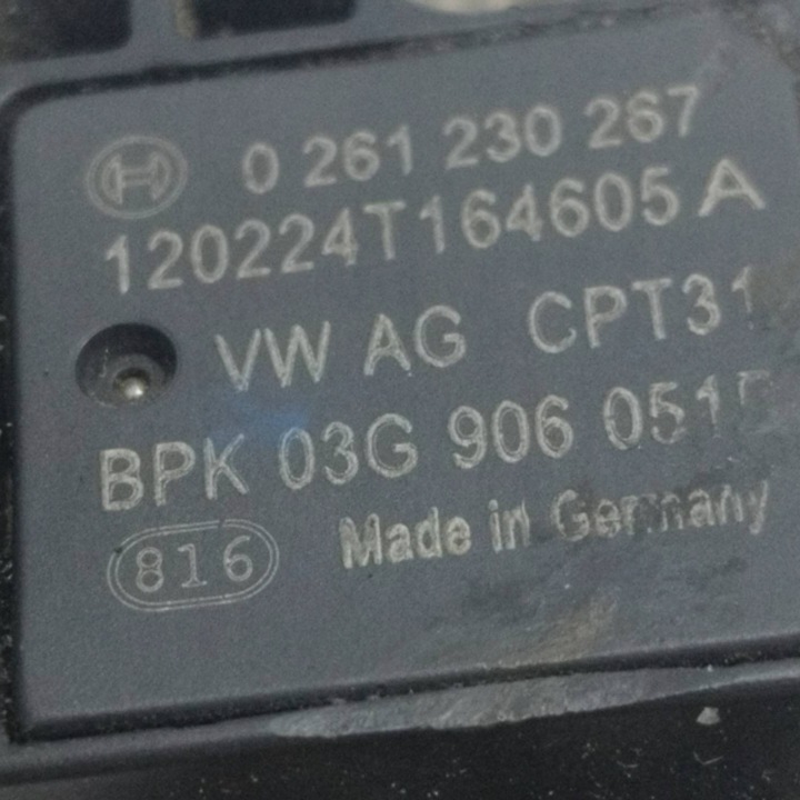 2012 VOLKSWAGEN GOLF VI CAPTEUR CHARIOT 03G906051