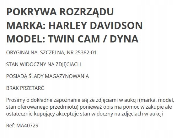 COUVERCLE COUVERCLES MOTEUR HARLEY H-D DYNA TWIN CAM