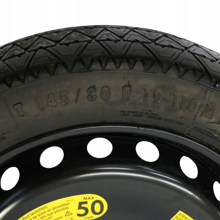 KOLO RÉSERVE AUDI A8 D4 PNEU DE SECOURS 19″ ET:22 CONTINENTAL 145/80 4H0601027E