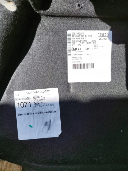INTÉRIEUR COUVERCLES DE COFFRE CARDAN PLANCHER AUDI A6 C8 AVANT ENSEMBLE