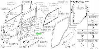 PELÍCULA DE PROTECCIÓN DE PUERTA PARTE TRASERA NISSAN X-TRAIL T31 2007-2015 82893-JG00A 