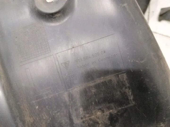 PORSCHE 911 991 KIT PLASTIQUE PASSAGE DE ROUE ARRIÈRE GAUCHE 99150563100 PROTECTION