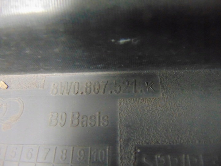 LÈVRE SPOILER PARE-CHOCS ARRIÈRE DOUBLURE AUDI A4 B9