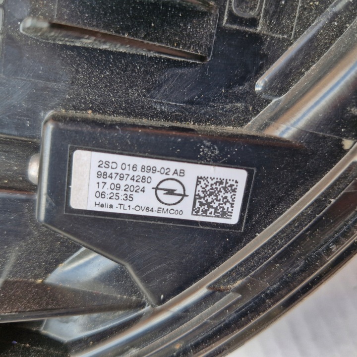 OPEL VAUXHALL GRANDLAND 2024 PHARE ARRIÈRE DROITE 2SD01689902AB 9847974280