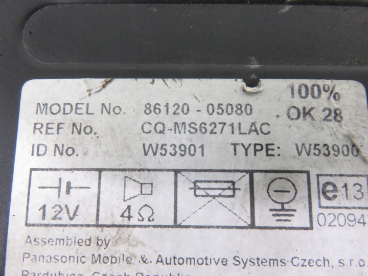 RADIO TOYOTA AVENSIS II T25 8612005080