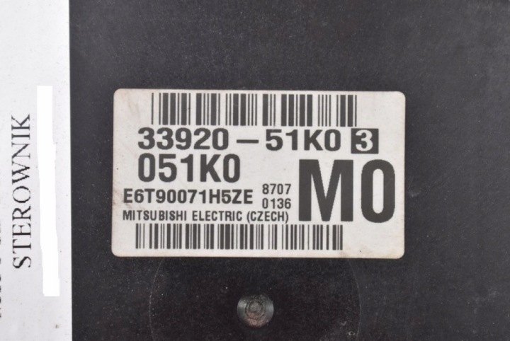 CONTRÔLEUR ORDINATEUR MOTEUR 33920-51K03 SUZUKI SPLASH I 1.0 12V 65 KM 08-12