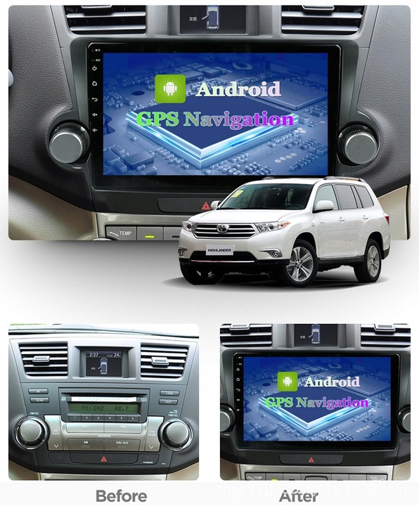 RADIO NAVEGACIÓN GPS TOYOTA HIGHLANDER 2009-20 