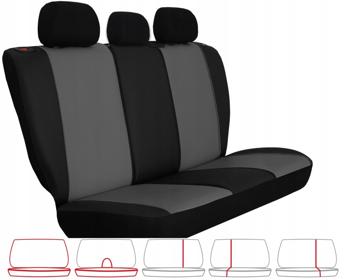 CUIR HOUSSES SUR SIÈGES FIAT DOBLO 2