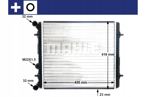 RADIATEUR MOTEUR EAU SEAT LEON TOLEDO II SKODA OCTA #PETROLHEAD PRO+ KIT5