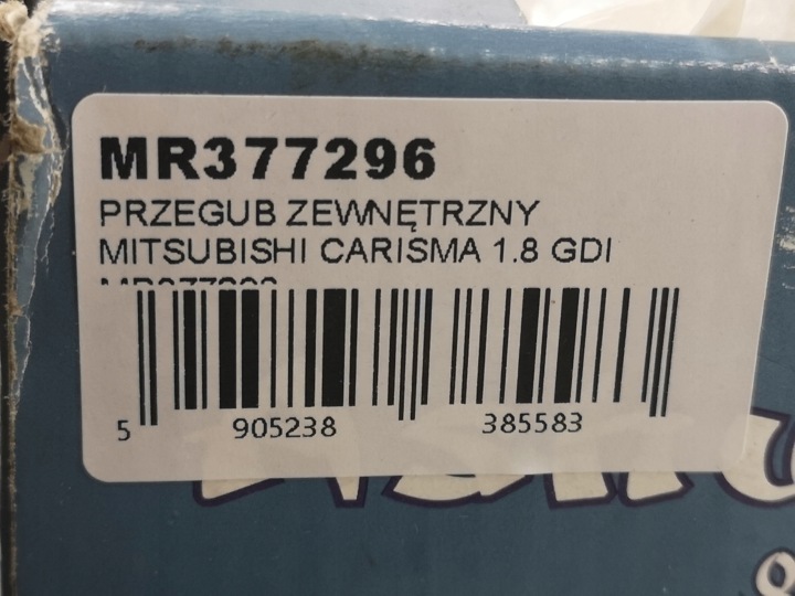 JOINT EXTÉRIEUR MITSUBISHI CARISMA 1.8 GDI 1995-2006 MR377296