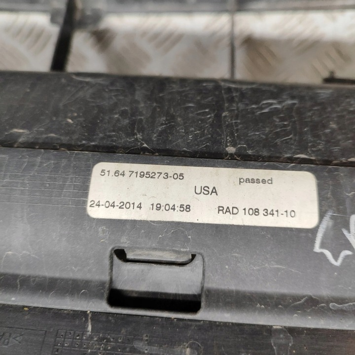 BMW X6 F16 2014 PIÈCE TUYAUX ADMISSION AIR