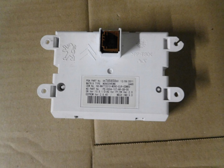 CITROEN DS5 PEUGEOT 508 12R MONITEUR 9678565980