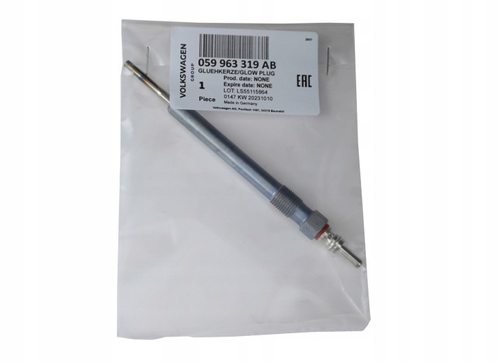 6X BOUGIE DE PRÉCHAUFFAGE VW AUDI 059963319AB NEUF ORIGINALE