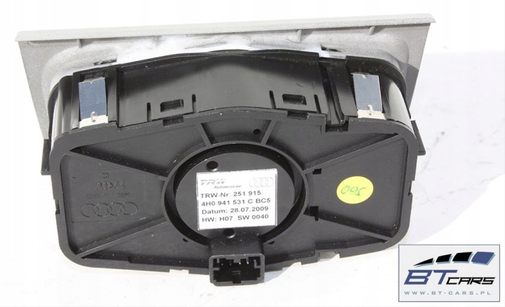 AUDI A8 RESTYLAGE LIFT COMMUTATEUR COMMUTATEUR FEUX 4H0941531C BC5 GRIS TYTANO