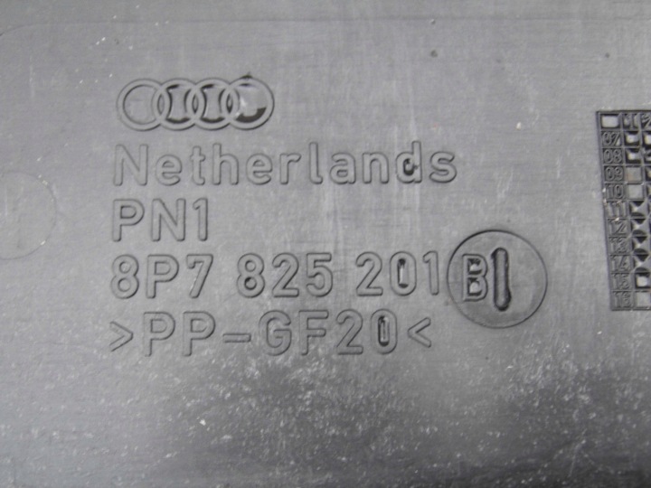 PROTECTION CHÂSSIS 8P7825201B AUDI A3 8P CABRIO GAUCHE ORIGINAL