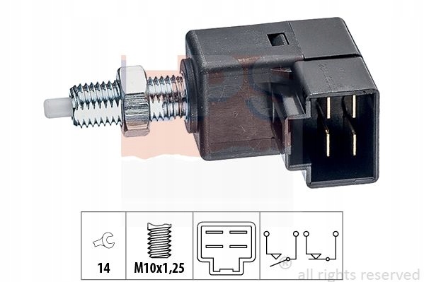 CONMUTADOR DE LUZ LUZ DE FRENADO HYUNDAI ACCENT 1,6 05- 1-810-294 EPS 