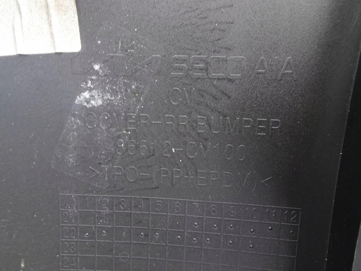 KIA EV6 21- PARE-CHOCS ARRIÈRE ARRIÈRE ORIGINAL