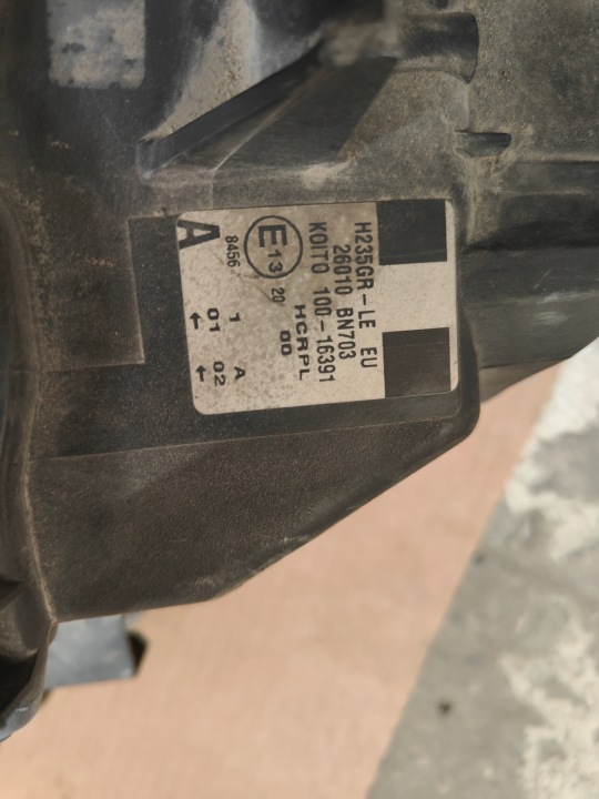 NISSAN ALMERA N16 LIFT PHARE GAUCHE EUROPE 26060BN703