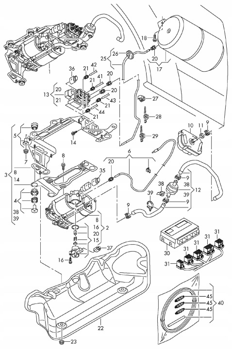 MODULE CONTRÔLEUR SUSPENSIONS AUDI A8 D4 4H0907553B
