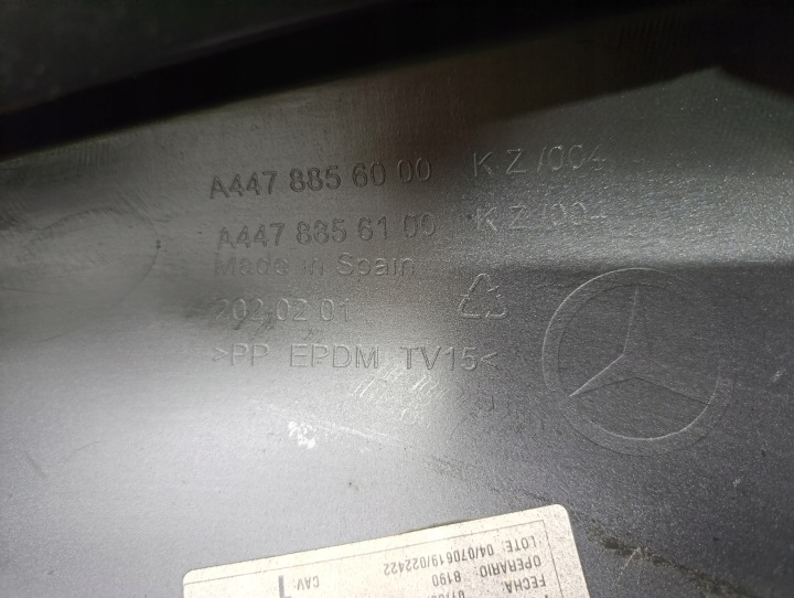 MERCEDES V-KLASA V CLASSE 447 VITO LIFT 19R- PARE-CHOCS AVANT AVANT OM