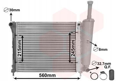 RADIATEUR MOTEUR VAN NŒUD 51787115 1559504 8MK37
