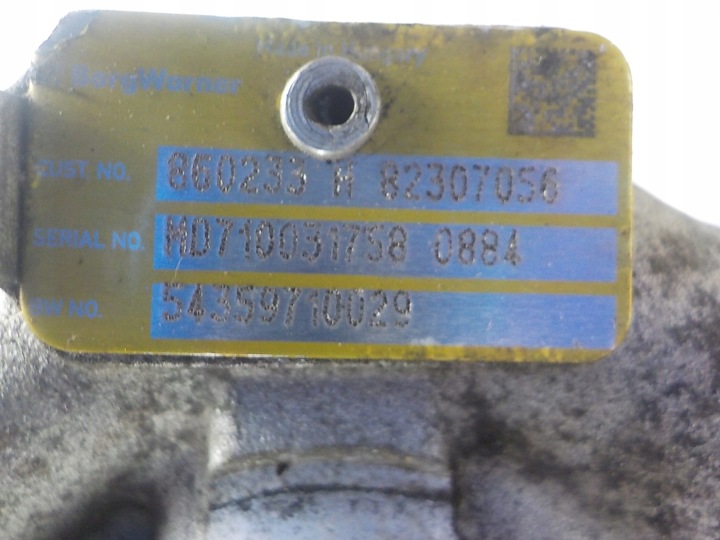 RENAULT CLIO III TURBOCOMPRESSEUR 54359710029
