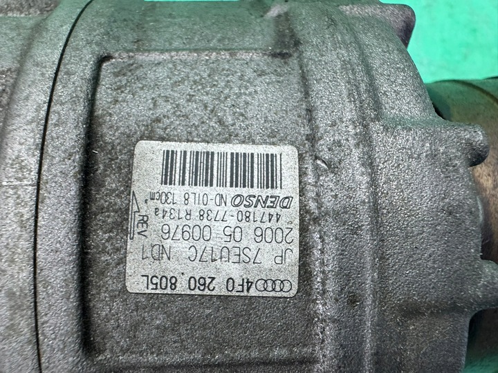 COMPRESSOR COMPRESSOR AIR CONDITIONER 4F0260805L AUDI S6 C6 5.2 FSI V10 06- BXA photo 6 - milautoparts-fr.ukrlive.com