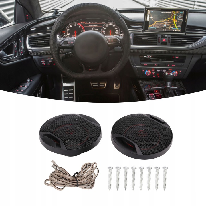 PAIRE 5 CALI/12,7 CM AUTOMOBILE HAUT-PARLEUR HAUTE FRÉQUENCE ROND HAUT-PARLEUR 88DB