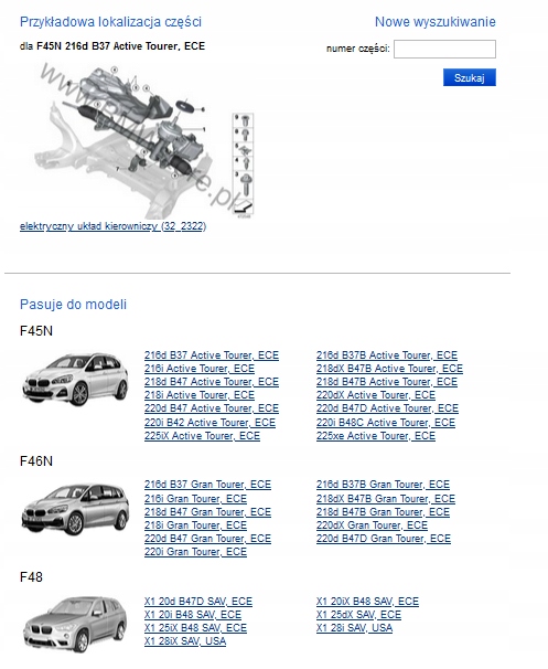 CRÉMAILLÈRE DE DIRECTION SYSTÈME CRÉMAILLÈRE DE DIRECTION BMW X1 F48 F39 F45 F46 UH 6892301