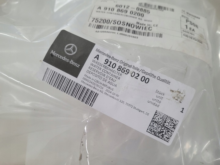 MERCEDES SPRINTER 907 910 RÉSERVOIR LIQUIDE LAVE-GLACES A9108690200 NEUF