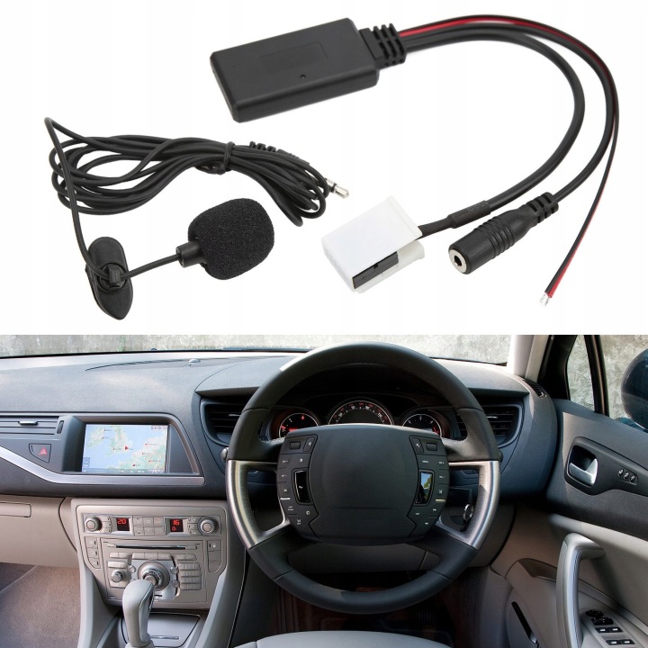 CÂBLE AUDIO AUX BLUETOOTH ADAPTATEUR PEUGEOT CITROEN 12PIN RADIO RD4 SAMOCHODO