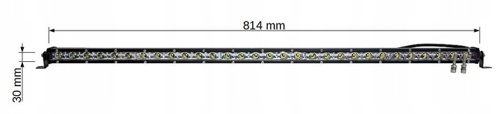 FARO HALÓGENO CREE DIODO LUMINOSO LED SPOT 44W / 8000 LM E9 SLIM 814 MM DE LARGO ALCANCE 