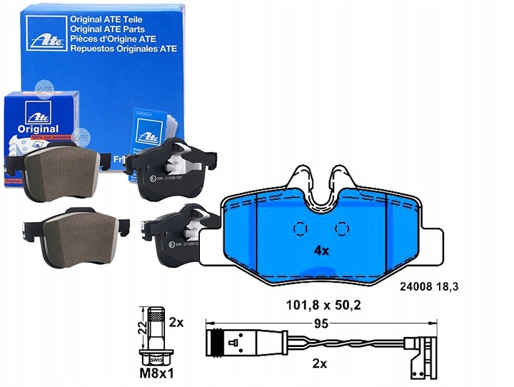 ATE SET PADS BRAKE ATE, 13.0460-3821. photo 1 - milautoparts-fr.ukrlive.com