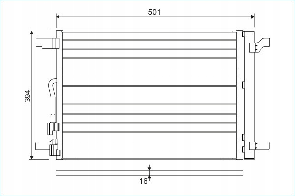 RADIATEUR CLIMATISATION VW T-ROC 17- 2.0 TSI B