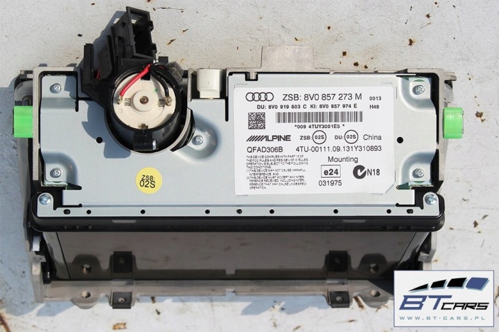 AUDI A3 KIT MMI PANNEAU MONITEUR LECTEUR DE CARTE 8V0035844 8V0919614C 8V0857273