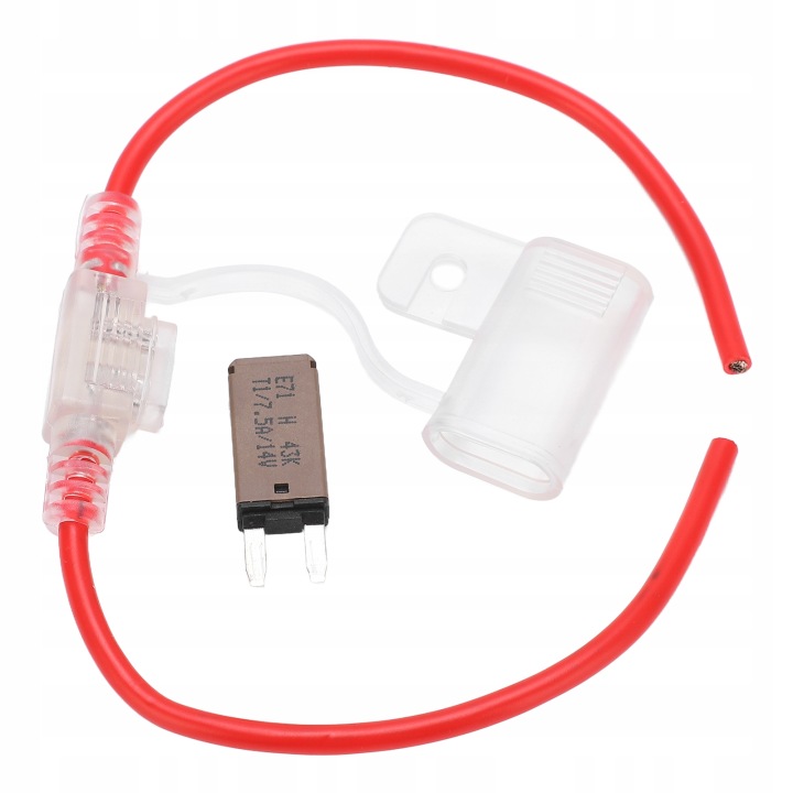 POIGNÉE FUSIBLE 12AWG TRANSPARENT ÉTANCHE AVEC AUTOMATYCZNYM VG