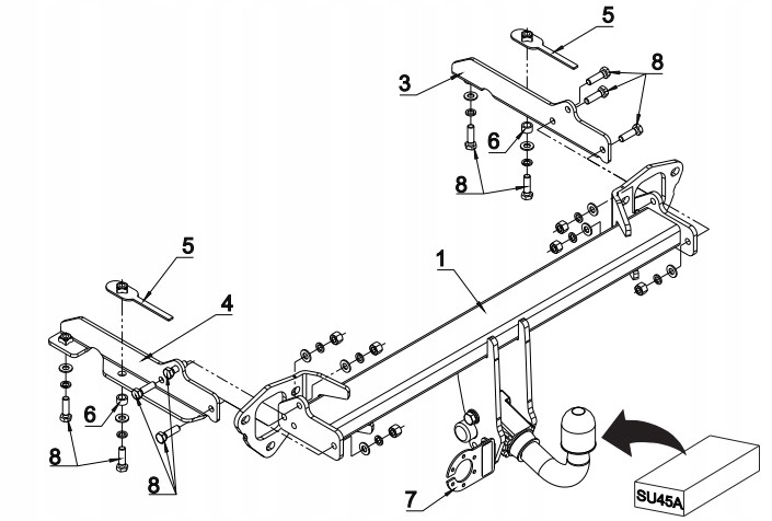 AUTOMATE CROCHET ATTELAGE SUBARU FORESTER3 III UNIVERSEL