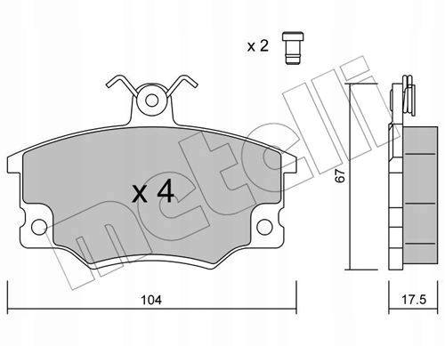 METELLI PRZEGUBY,UKL SABOTS DE FREIN HAM.FIAT TIPO TEMPRA photo 2 - milautoparts-fr.ukrlive.com